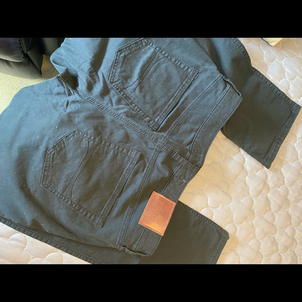 Hollister slim straight black pants